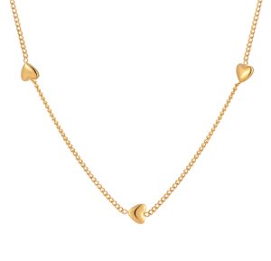 TN714a-Dây chuyền, vòng cổ titan mặt hình trái tim cách điệu