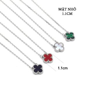 TN724a-Dây chuyền titan hoa 4 cánh van cleef mặt nhỏ