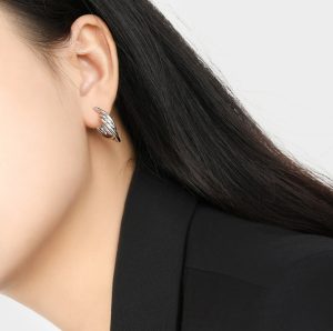 TB259h-Hoa tai, Bông tai nữ titan khoen tròn