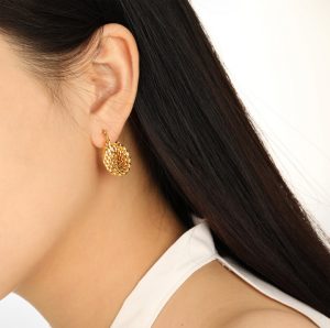 TB262e-Hoa tai, Bông tai nữ titan khoen tròn