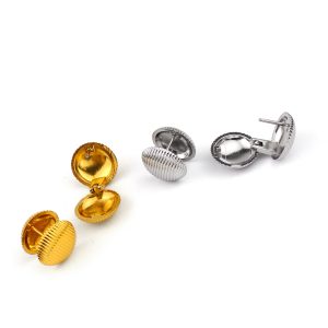 TB271b-Bông hoa tai nữ titan hình tròn - bán bỏ buôn sỉ trang sức