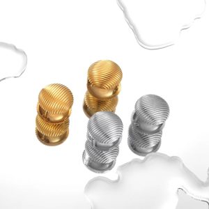 TB271g-Bông hoa tai nữ titan hình tròn - bán bỏ buôn sỉ trang sức