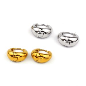 TB272b-Bông hoa tai nữ titan khoen tròn - bán buôn sỉ trang sức