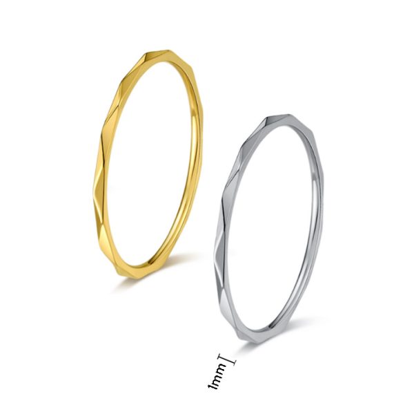 TC172j-Nhẫn titan cắt vát cạnh
