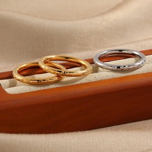 TC289f-Nhẫn nữ titan chữ Phúc