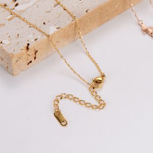 TN736l-Dây chuyền nữ titan con bướm chạm khía