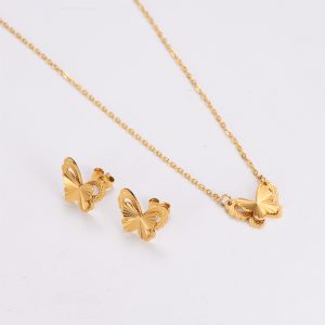 TN775f-Dây chuyền nữ titan mặt hình con bướm