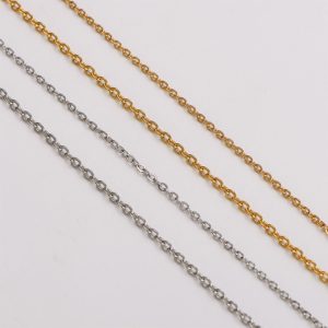 TN808d-Dây chuyền titan chữ cong dài 55+5cm