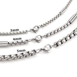 DN183e-Dây chuyền titan bông dừa đính ống cách điệu - bán sỉ trang sức Công Sang