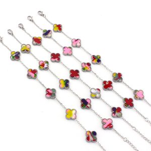 TA031b Lắc tay titan hoa 4 cánh van cleef