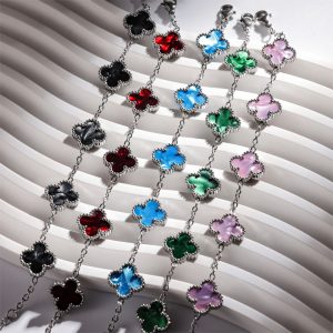 TA483d-Lắc tay van cleef hoa 4 cánh