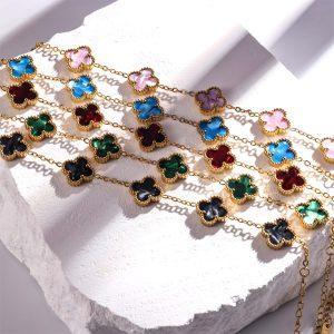 TA483e-Lắc tay van cleef hoa 4 cánh