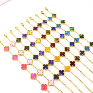 TA492e-Lắc tay van cleef hoa 4 cánh