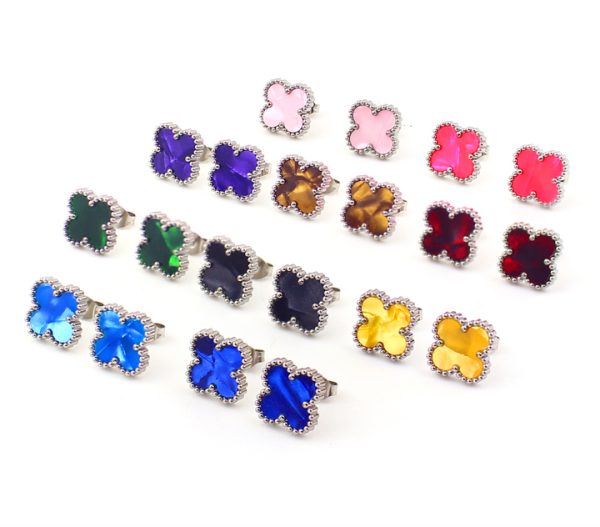 TB298d Bông tai nữ titan van cleef 13mm