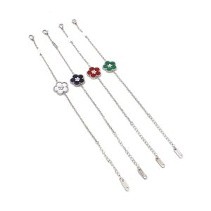 TA076b Lắc tay nữ titan van cleef hoa 5 cánh