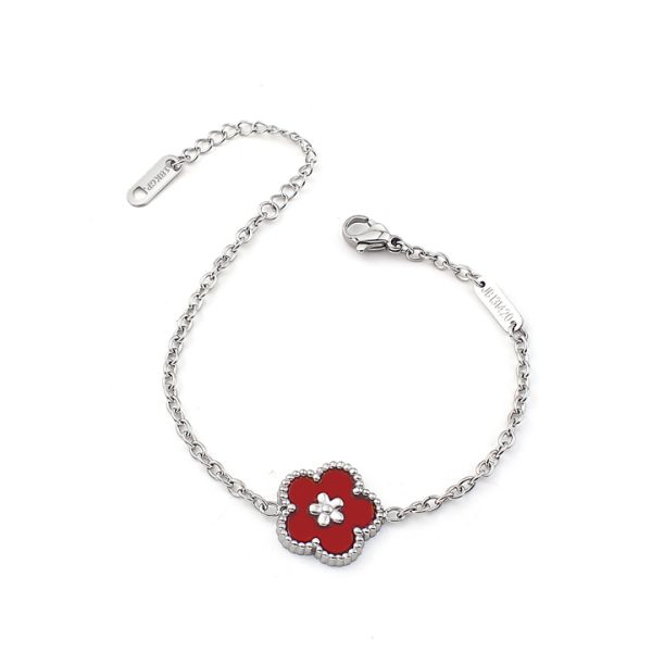 TA076c Lắc tay nữ titan van cleef hoa 5 cánh