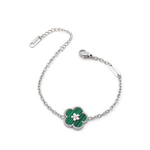 TA076d Lắc tay nữ titan van cleef hoa 5 cánh