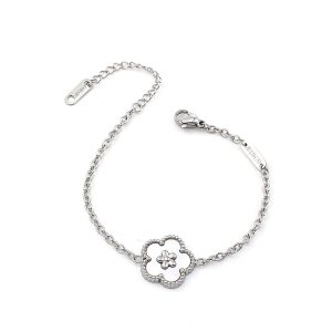 TA076f Lắc tay nữ titan van cleef hoa 5 cánh