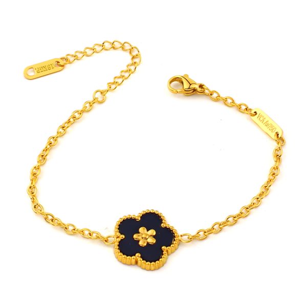 TA077d Lắc tay nữ titan van cleef hoa 5 cánh