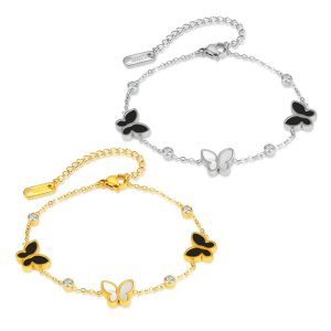TA104a-Lắc tay nữ titan con bướm cách điệu