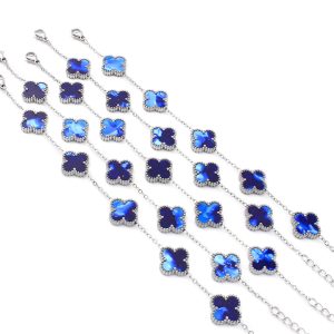 TA495b Lắc tay titan hoa 4 cánh van cleef
