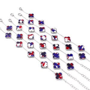 TA496b Lắc tay titan hoa 4 cánh van cleef