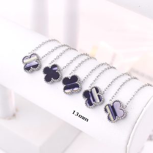 TN859a Dây chuyền nữ titan hoa 4 cánh van cleef 13mm