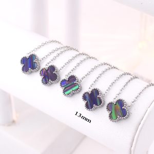TN865a Dây chuyền nữ titan hoa 4 cánh van cleef 13mm