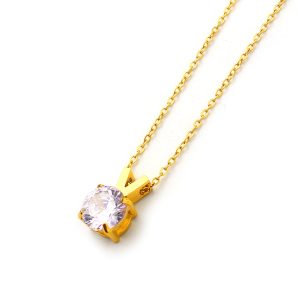 TN872a Dây chuyền vòng cổ nữ titan chữ V
