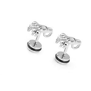 BT034d Bông tai nam inox móng vút của quỉ độc đáo cá tính