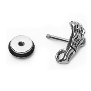 BT034f Bông tai nam inox móng vút của quỉ độc đáo cá tính