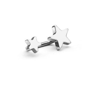 BT040a Bông tai nữ inox 2 ngôi sao