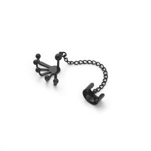 BT045a Bông tai nữ titan cánh quạt độc đáo cá tính
