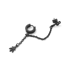 BT46a Bông tai nữ inox xi đen độc đáo cá tính