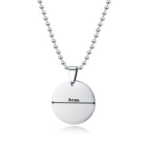 MD079b Mặt dây chuyền vòng cổ hình tròn 3cm