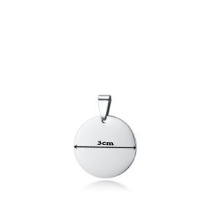 MD079c Mặt dây chuyền vòng cổ hình tròn 3cm