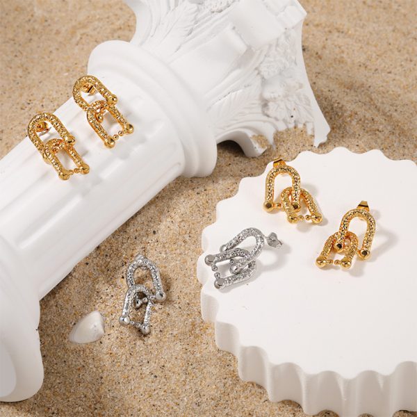 TB305e bông tai nữ titan thời trang phong cách Tiffany & Co