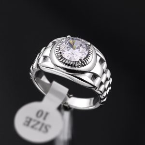 TC325a Nhẫn titan nam phong cach rolex