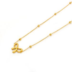 TN882a Dây chuyền titan hình cái nơ