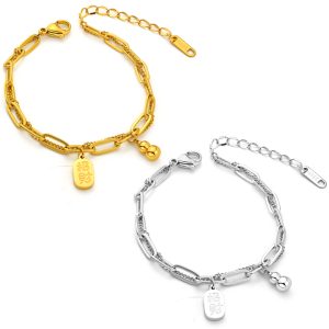 TA328c Lắc tay nữ titan hồ lô