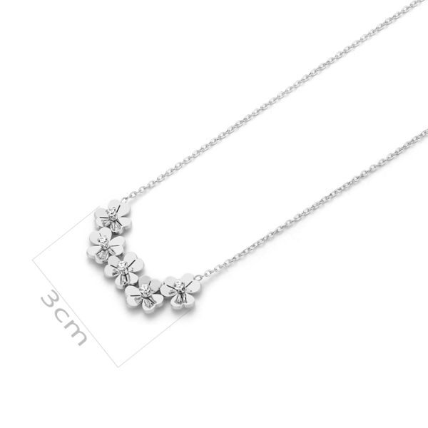 TN888b Dây chuyền nữ titan hoa 3 cánh