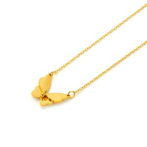 TN889b Dây chuyền nữ titan mặt hình con bướm