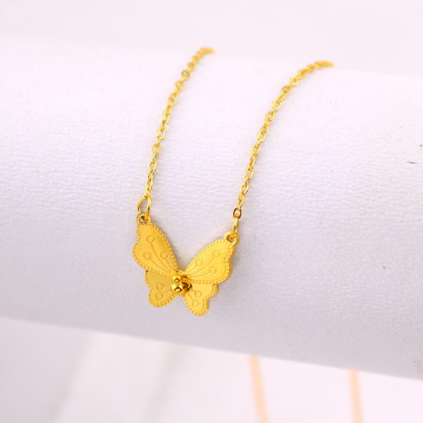 TN889d Dây chuyền nữ titan mặt hình con bướm