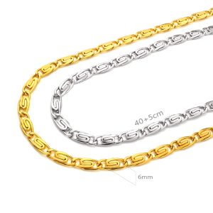 TN893a Dây chuyền nữ titan xoắn ốc không mặt