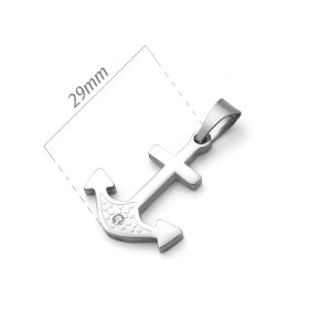 MD096 Mặt dây chuyền inox hình mỏ neo