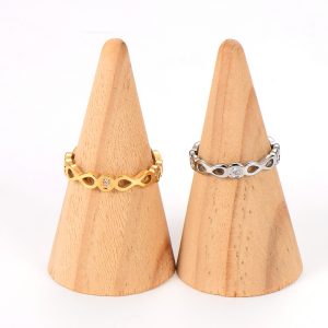 TC213f Nhẫn nữ titan số 8 dấu vô vực infinity