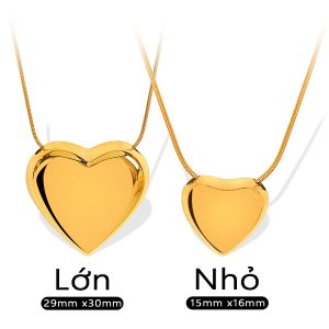 TN894a Dây chuyền nữ titan trái tim