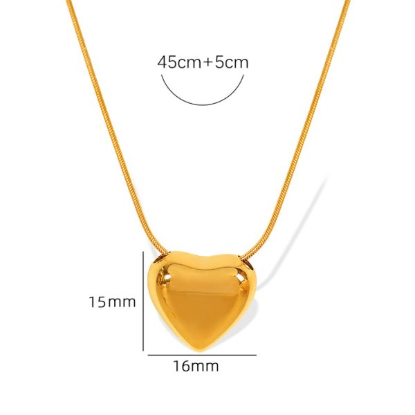 TN894d Dây chuyền nữ titan trái tim
