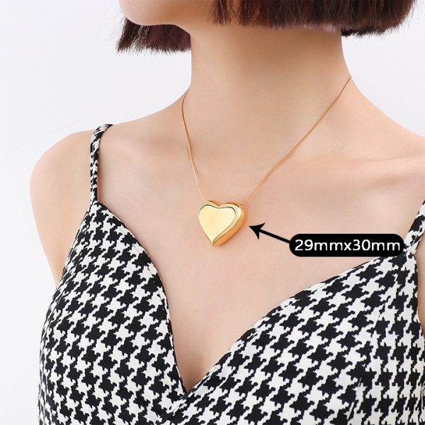 TN894f Dây chuyền nữ titan trái tim
