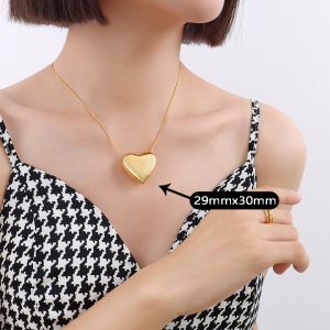 TN894g Dây chuyền nữ titan trái tim